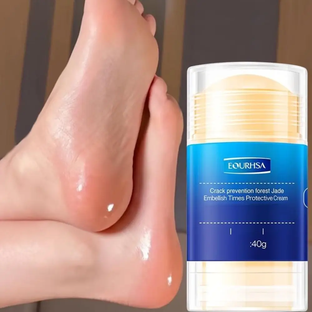 Deeply Nourishing Cracked Feet Cream Stick Easy to Absorb Mild Preventing Cracked Feet Cream Gentle Moisturizing