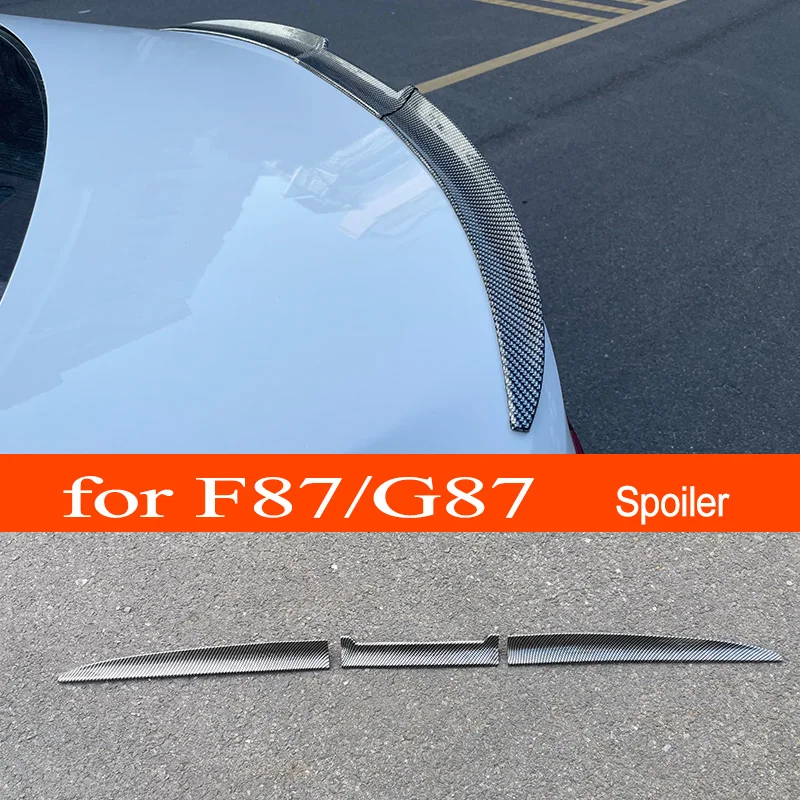 F87 G87 3-section PVC Car Rear Trunk Wing Lip Spoiler Car Window Roof Top Spoiler for BMW 2016+ M2 F87 G87