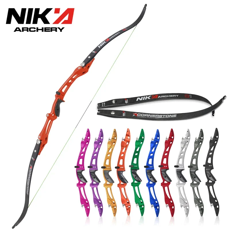 1 مجموعة نيكا قوس الرماية معدات الرماية قوس منحني الإصدار الجديد ET-8(RH) الناهض و C1 أطراف قوس منحني #2