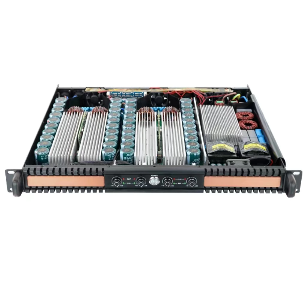 

DJ Amplifier 1800 Watt 4-Channel High Power Amplifier Professional Stage Digital Amplifier