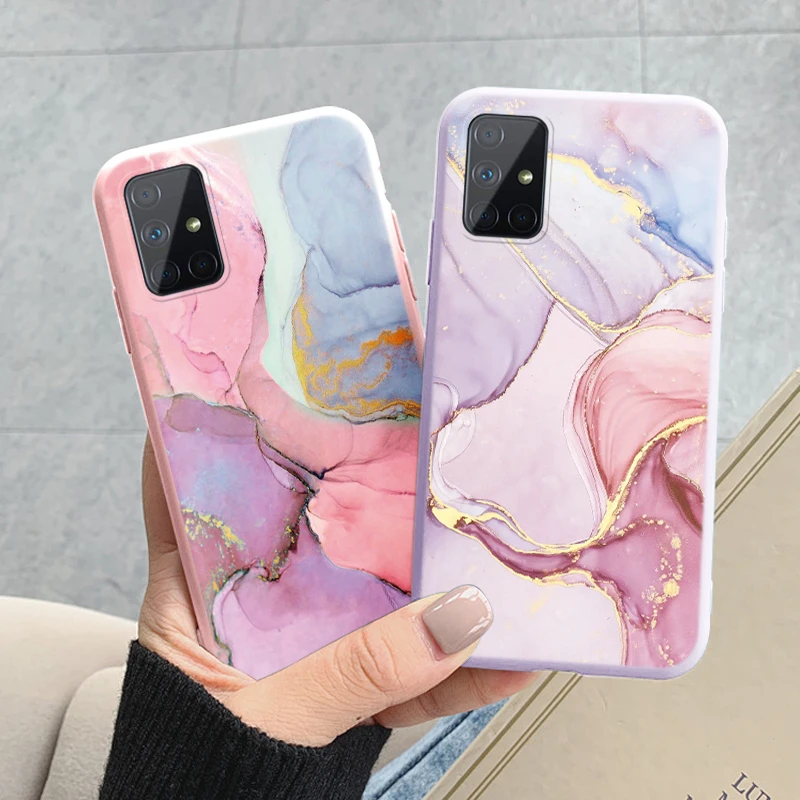Funda Silicona Mármol Samsung Galaxy A51 A71