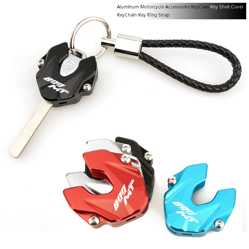 

Aluminum Motorcycle Accessories KeyCase Key Shell Cover KeyChain Key Ring Strap For CFMOTO 800MT MT800 CF 800 MT 2023 2024 2025