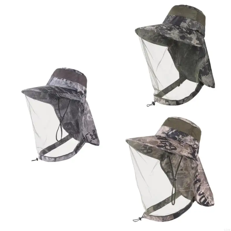 

Adjustable Mosquitoes Proof Hat With UPF50 Sun For Outdoor Activities Y166