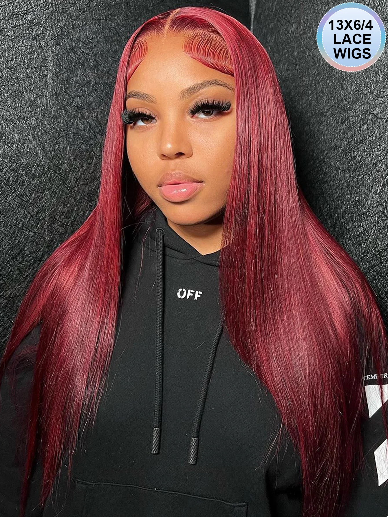 

99J Burgundy 13X4 13X6 Lace Frontal Wigs Brazilian Colored Straight Frontal Wigs Pre Plucked Hd Transparent Lace Human Hair Wigs