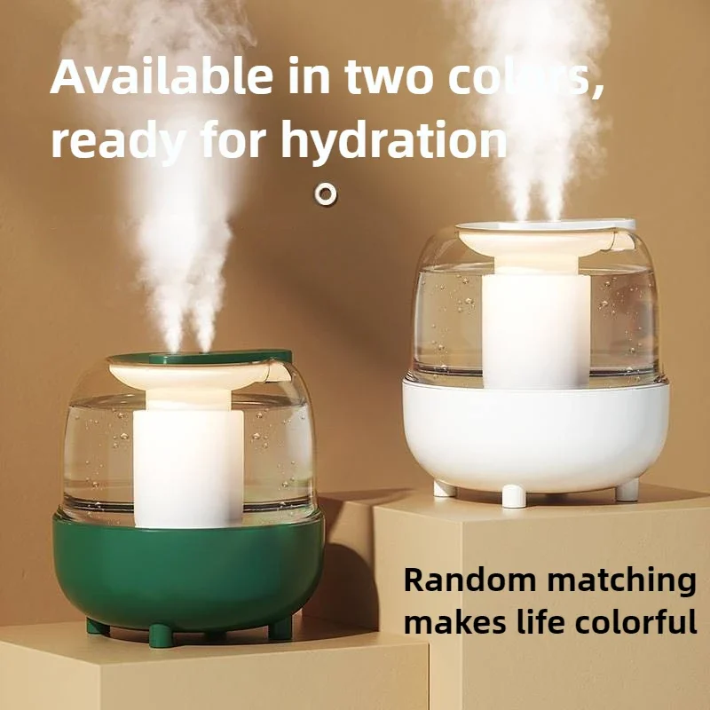 Humidifier 4L Large Capacity Humidifier USB Dual Spray Home Office Bedroom Desktop with Night Light Air Humidifier