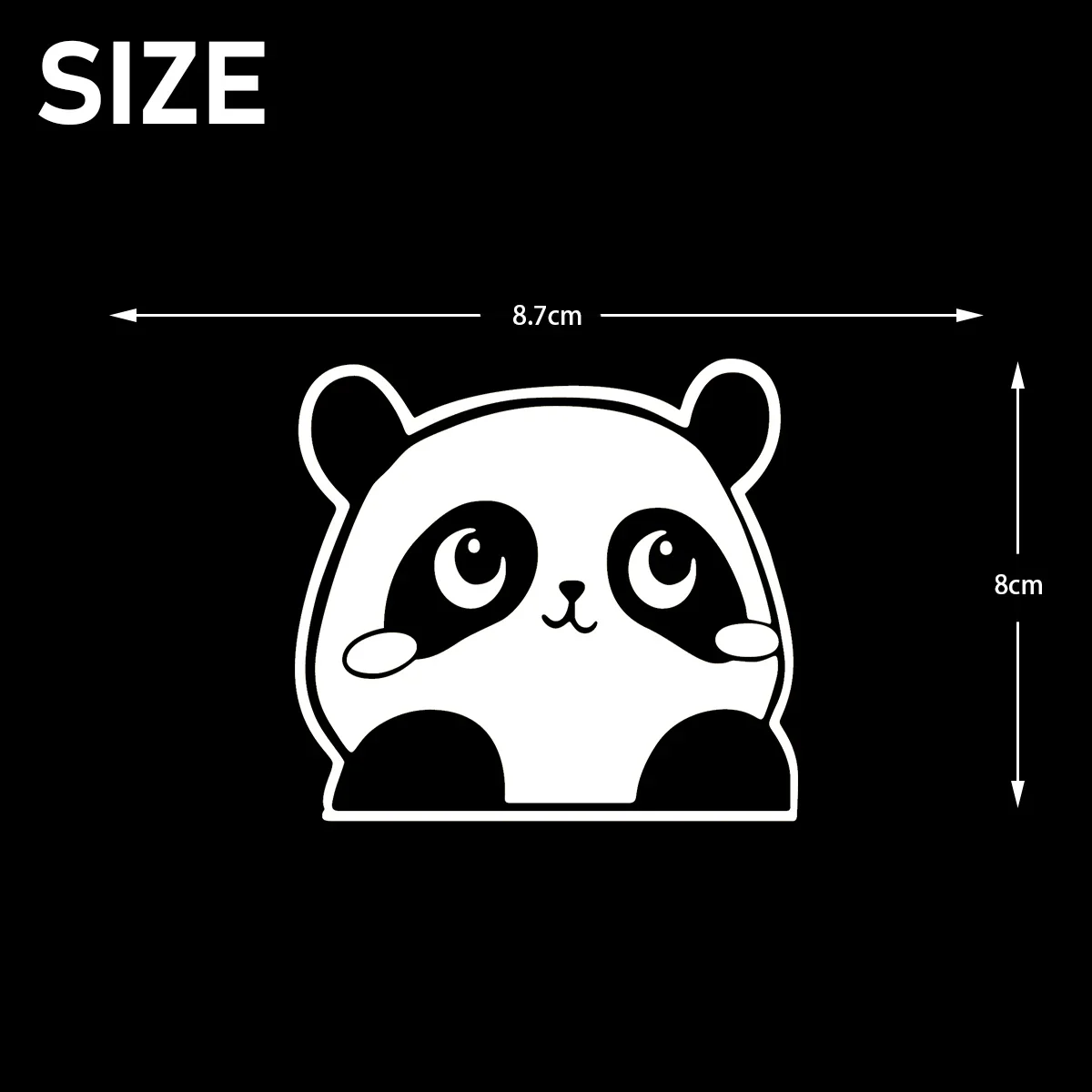 Peeking Panda Reflective Motorcycle Stickers Decor Motor Bike Scooter Body Moto Helmet Windshield Rear Box Decal Accessories