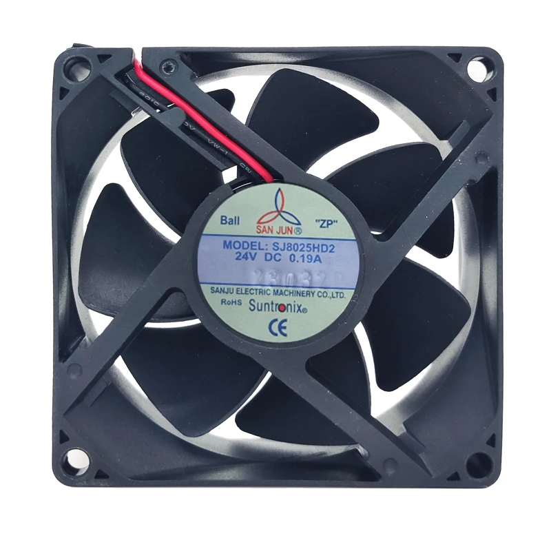 

8cm Fan SJ8025HD2 8025 80x80x25mm 0.19A 24V SJ8025HD1 DC Cooling Fan