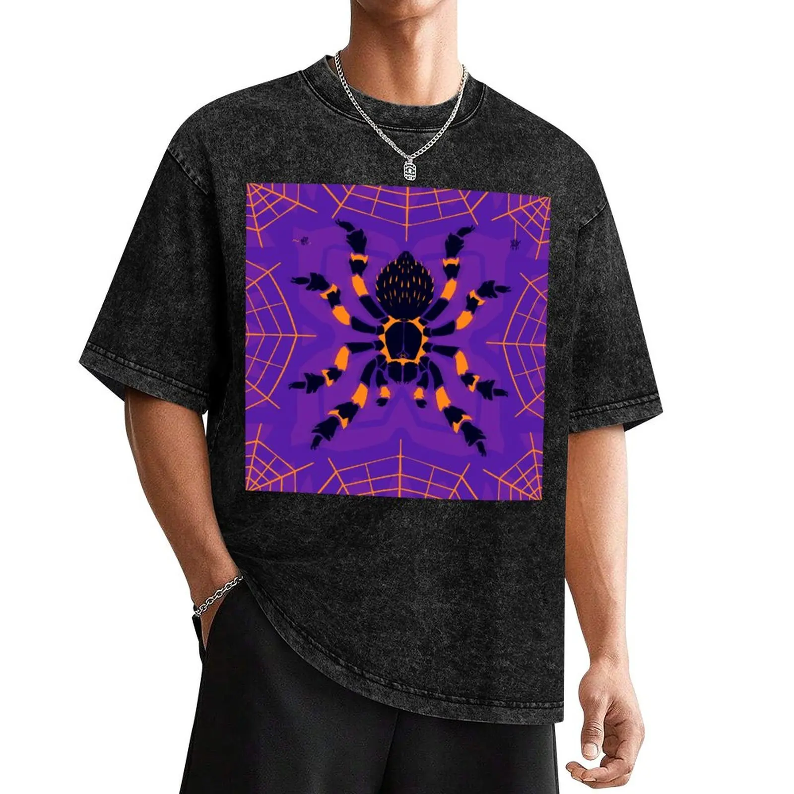 

tarantula T-Shirt man clothes oversize t-shirts man gifts for boyfriend T-shirts man t shirts for men cotton