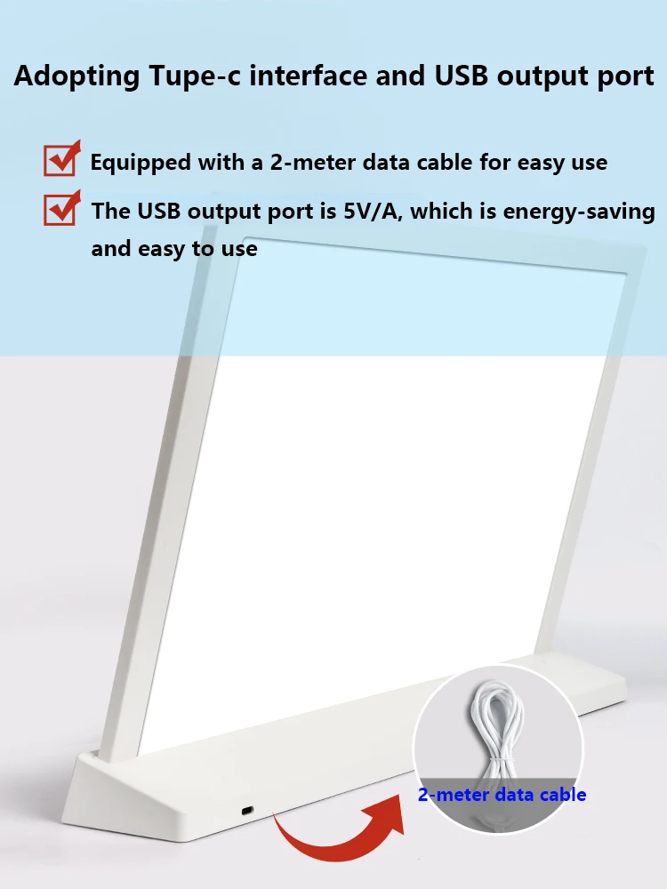 Luminescent Menu Display Plate Milk Tea Shop Acrylic Price List Dishes Wine List A4 Menu Design and Production Table Plate