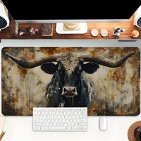 Cute Desk Mat Black Bull Artisan Mouse pad Rubber Mouse Pads Anime Mousepads Cute Desk Accessories Laptop Accessories