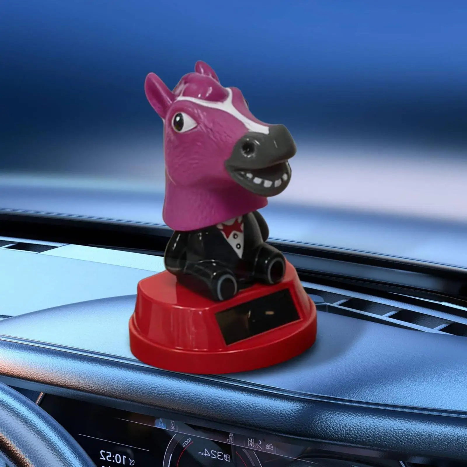 Solar Powered Horse Bobblehead No Batteries Required for Desktop, Windowsill