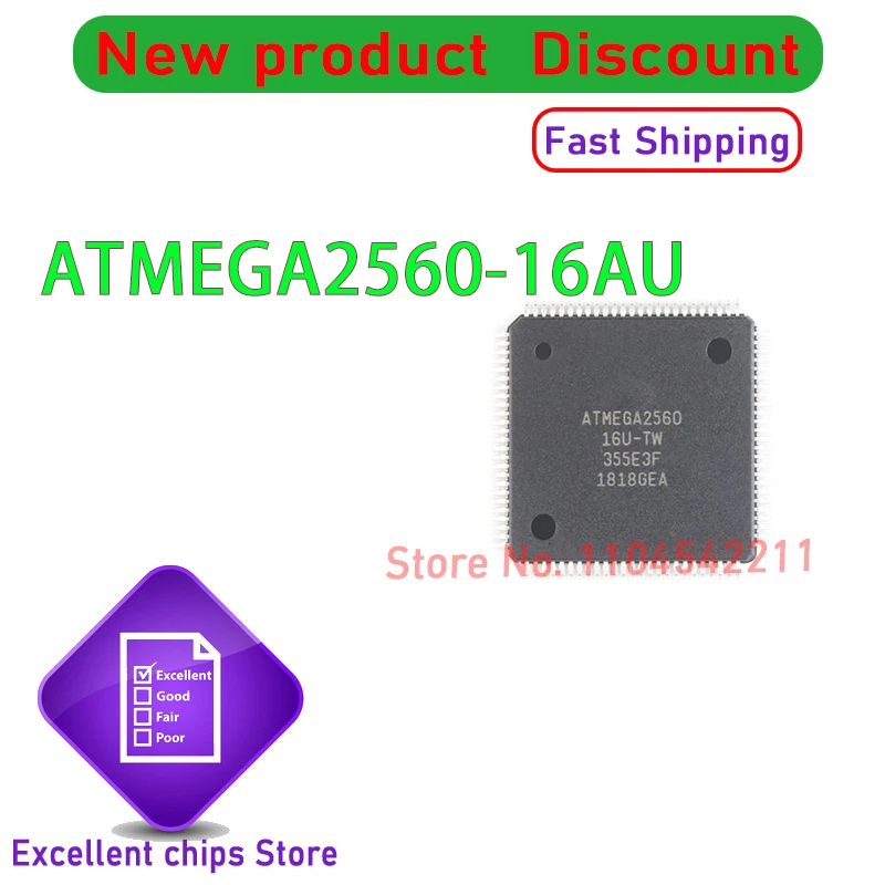 ATMEGA2560-16AU  1PCS/LOT ATMEGA1280-16AU QFP