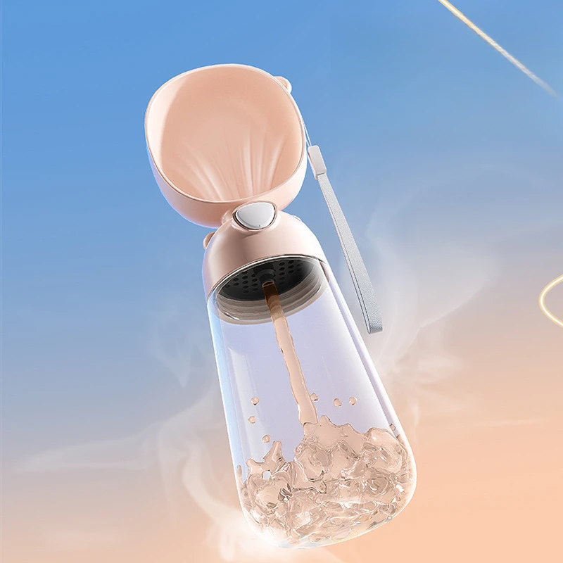 

Portable 2-in-1 Dog Travel Water Bottle with Food Dispenser, Outdoor Pet Walking Cup, Small Dog Hydration Feeder