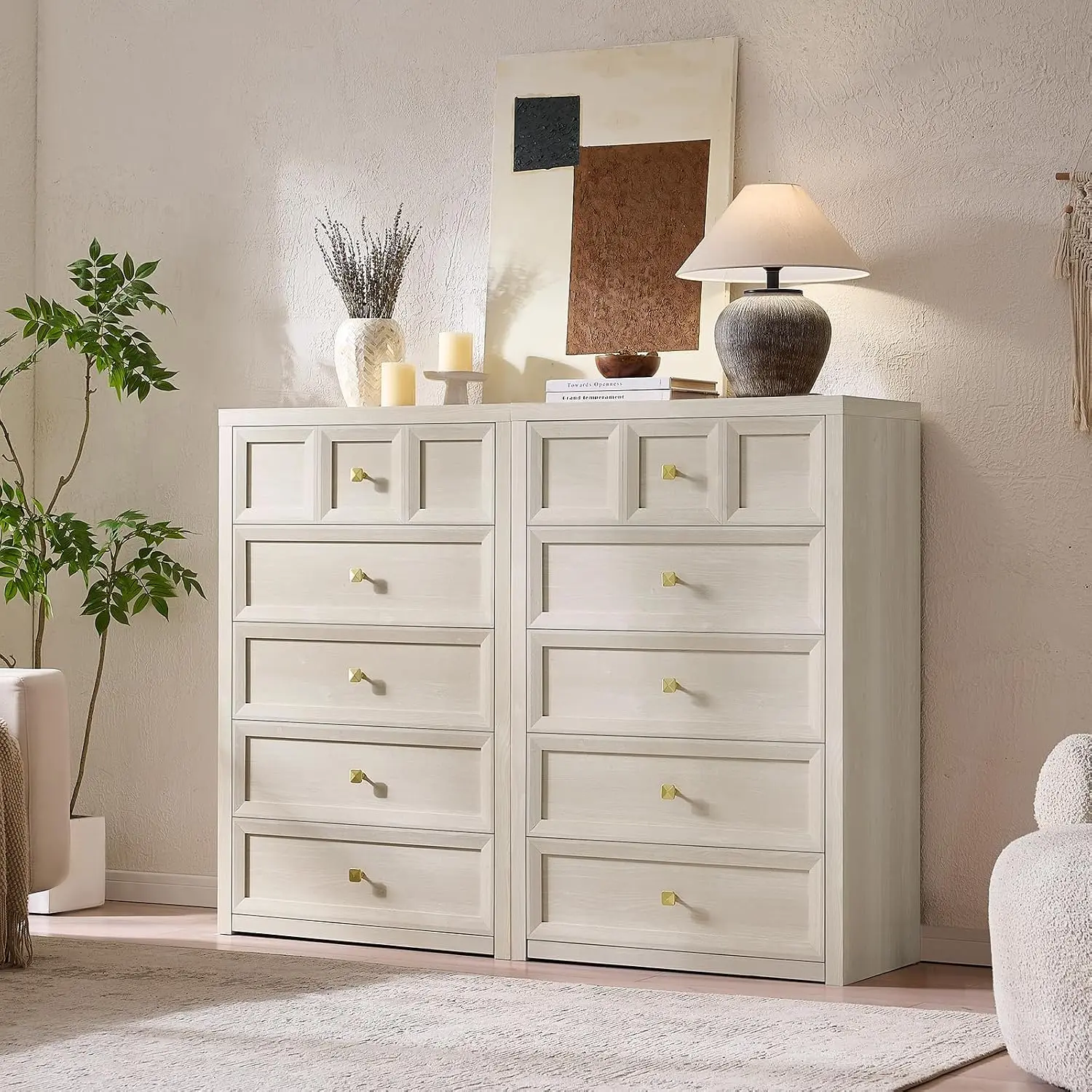 5 Drawers Dresser for Bedroom, 45.7