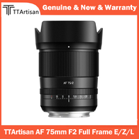 TTArtisan 75mm F2 AF Full Frame Lens E Z L mount for Sony A7M4 a6000 zve10 a6700 FX30 Nikon zfc Z9 Z50 Sigma FPL Panasonic S1 S9