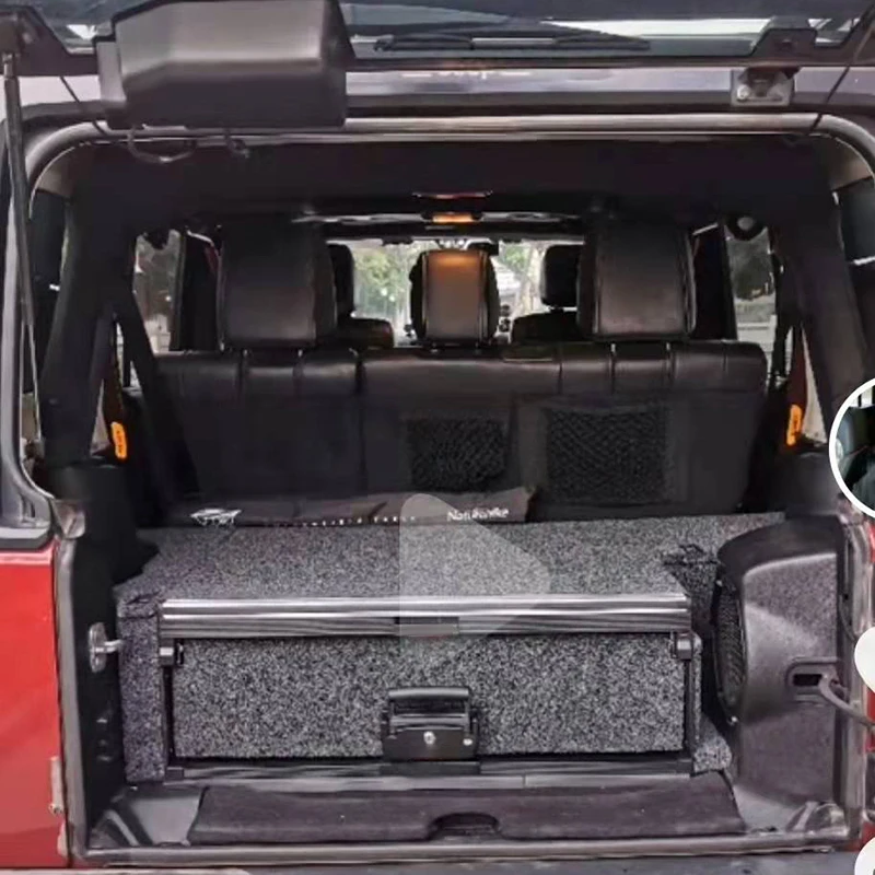 4x4 Rear Cargo Storage Box for Jeep JK  Two Door Rear Drawer SystemFor Ram ranger hilux np300 tacoma