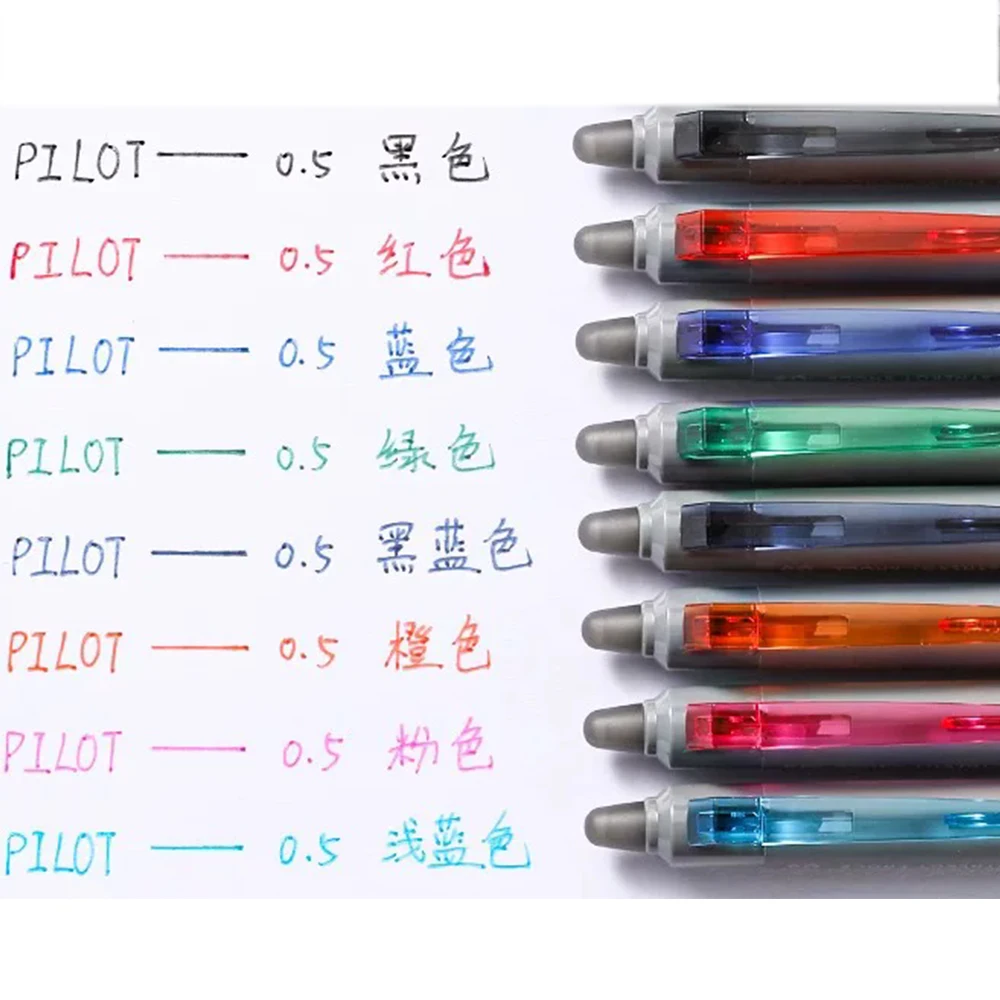 8 Colors Japan PILOT FRIXION Erasable Pen ST Pen Tip Quick Drying Gel Pen School Supplies Kawaii Stationery Pens for Writing