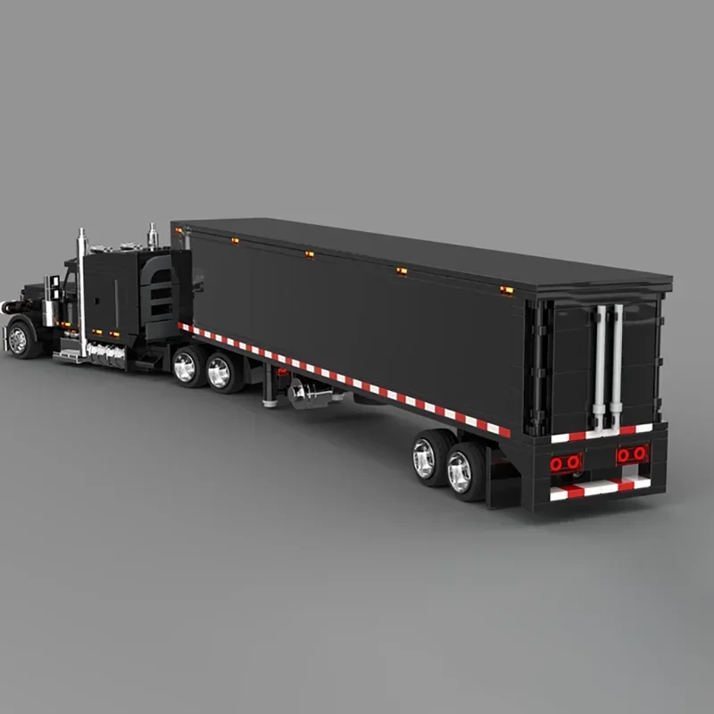 Famous Cars Moc Building Block Bilt 379 Model Technical Bricks DIY Assembly Urban Transportation Trucks Toy For  Gift