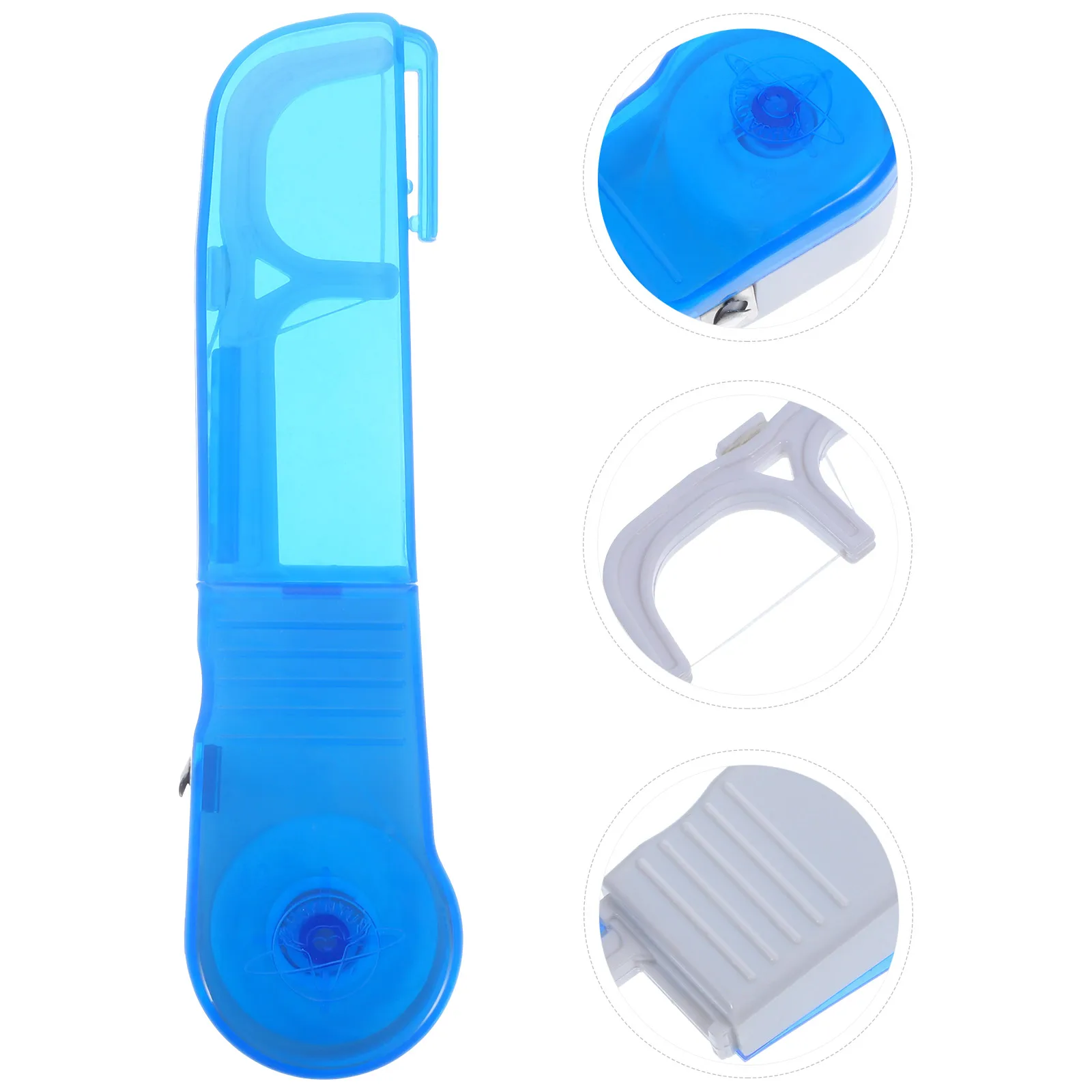 

1pc Dental Floss Holder Pp Material Non-Slip Grooved Prongs Teeth Access Tartar Removal Gingivitis Prevention Durable