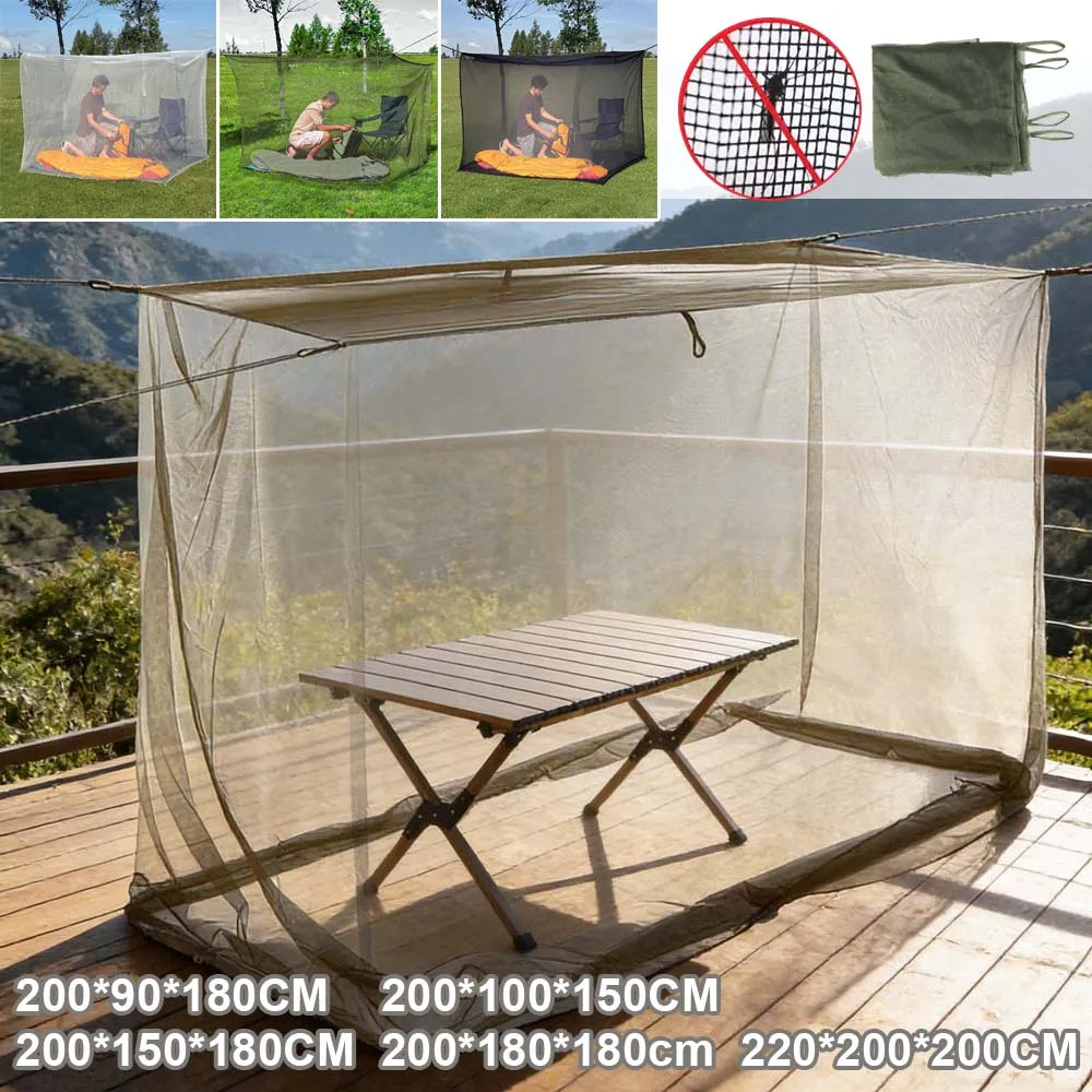 

Summer Mosquito Net Tent 220x200x200cm Portable Indoor Outdoor Breathable Anti-Mosquito Mesh Net for Home Camping Fishing Travel