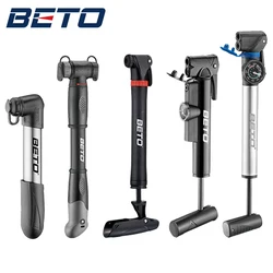 BETO Bicycle Pump Mini Hand Pump AV/FV Valve Bike Tire Cycling Riding Inflator Portable MTB Road Bike Air Pump Schrader & Presta