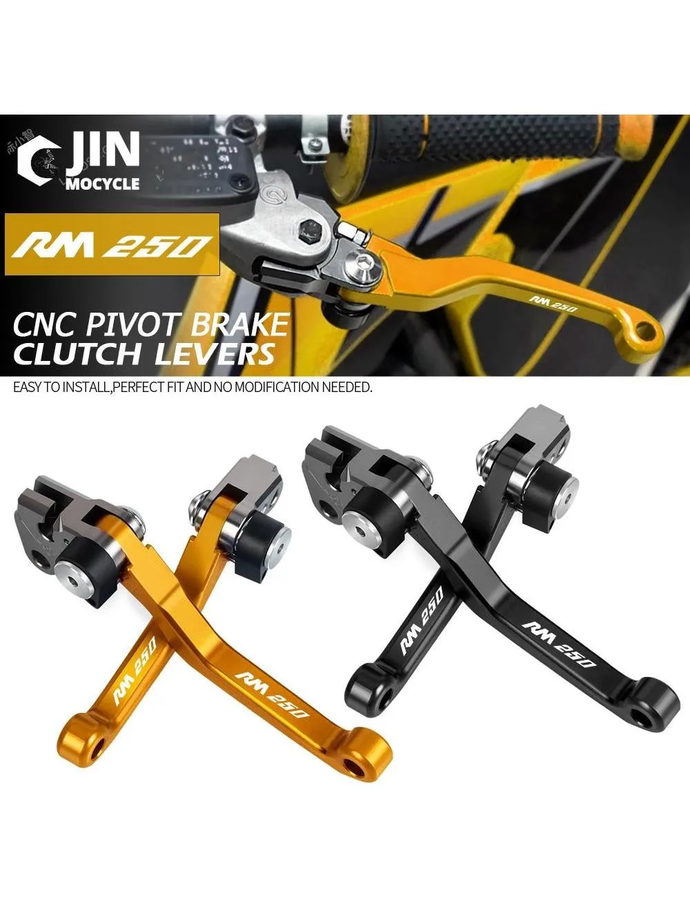 AliExpress JINMOCYCLE CNC Dirt Bike Parts Brake Clutch Levers Motorcycle Accessories FOR SUZUKI RM250 RM 250 1996 1997 1998 1999 2000 2001 2002 2003
