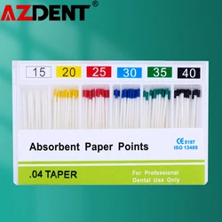 Absorbent Paper Points For Dental Use 100% Pure Cotton Fiber Root Endodontics