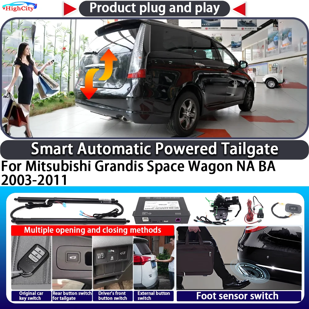 

For Mitsubishi Grandis Space Wagon NA BA 2003-2011 Smart Automatic Powered Tailgate Key Control Trunk Close Kit Power Tailgate