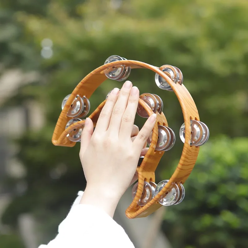 Professional Hand Rattle Sound Healing Hand Clapping Bell Spiritual Relaxation Bells Mindfulness Percussion Musical Instruments