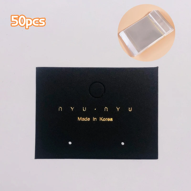 

50Pcs Originality Higher Quality Earrings Packaging Card Exquisite Earrings Display Cards DIY Jewelry Retail Price Labels Cards