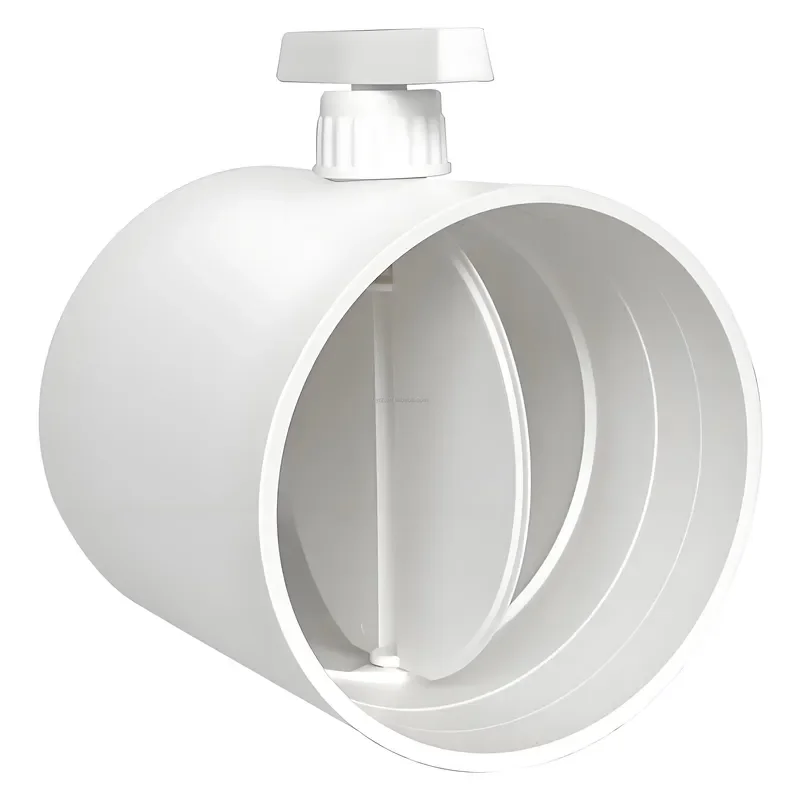 Premium PVC Manual Sealed Air Valve Butterfly Damper Airflow Control Valve for Duct Smoke & Exhaust