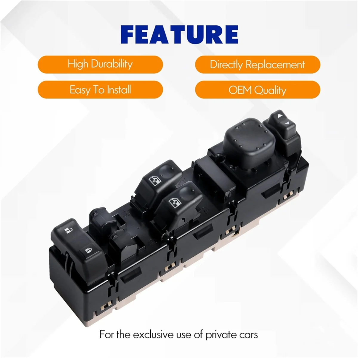 Driver Side Power Master Window Switch for Chevrolet Silverado GMC Sierra 2003-2007, 920-023 DWS-226 15883318 15109666