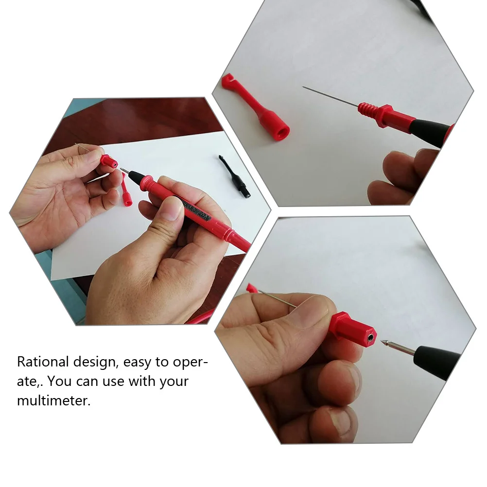 2Pcs Circuit Test Needle Professional Insulated Multimeter Probes for Automotive Back Probe Kit Non-Destructive Wire Testing