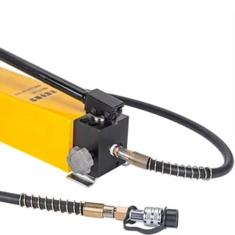 Manual hydraulic pump with pressure gauge 2-speed power pack for hydraulic lifting of high-efficiency hand pumps