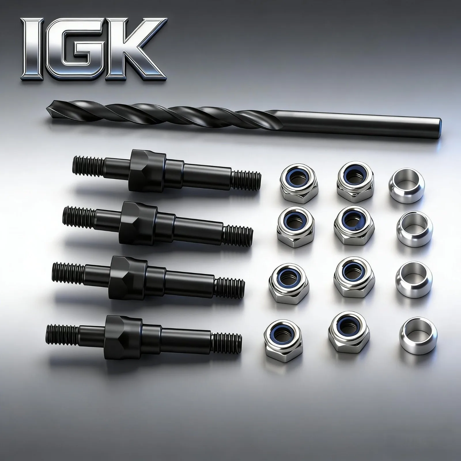 4PCS Carbon Steel Shock Mounts & Screws - Universal Front/Rear for ARRMA 1/8 KRATON/TYPHON RC Upgrade