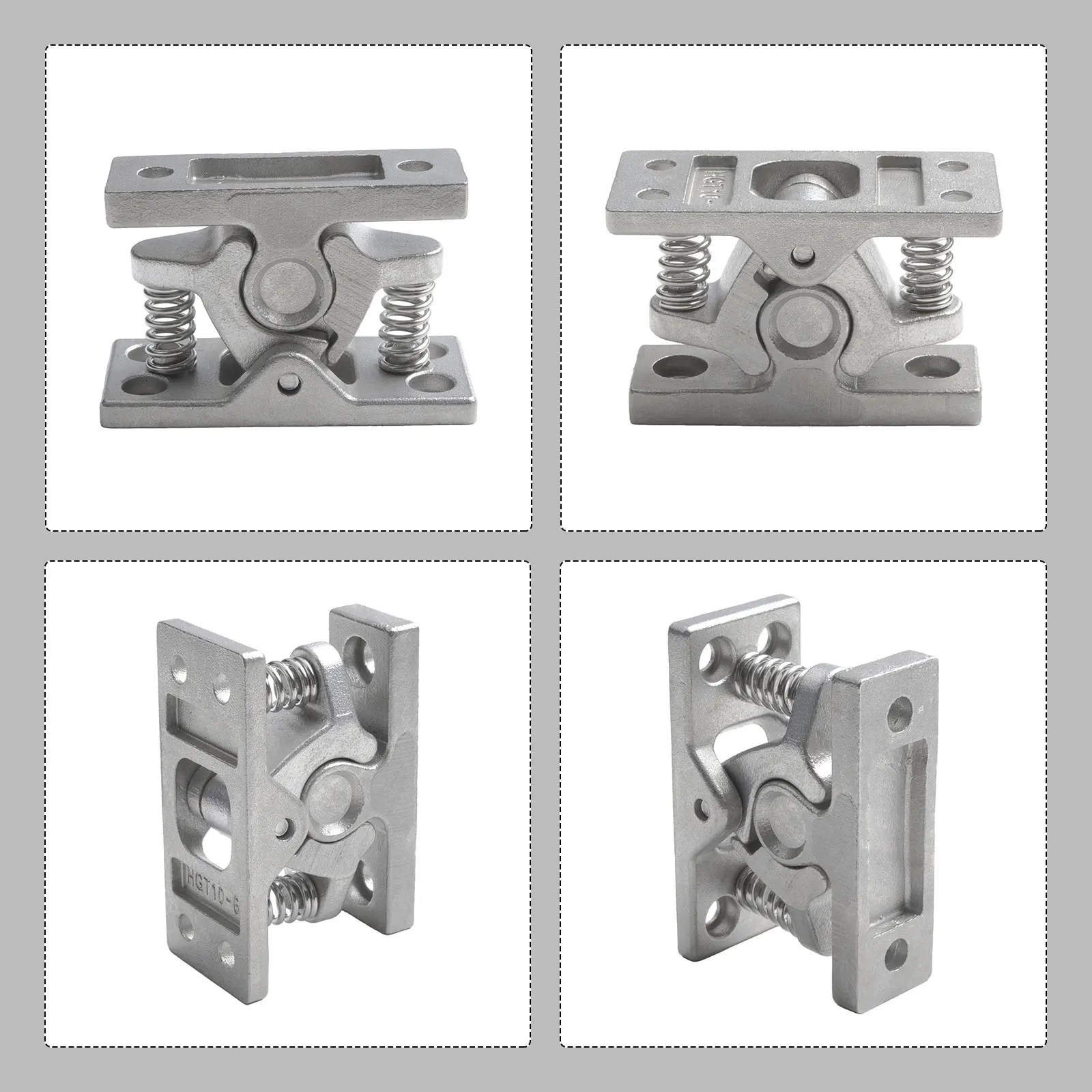 Black Hasp Door Lock Clamp Clip Application Double Roller Catch Features Specifications Spring Loaded Mechanism