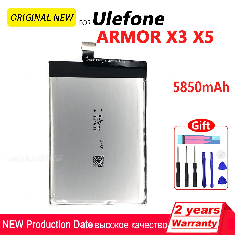 Original For Ulefone ARMOR 2/3/7/X3/Power 2/3/5/Gemini Pro T1/2/Paris/NOTE 7/S11/S1/S7/S8/U007/U008 Battery SmartPhone Batteria