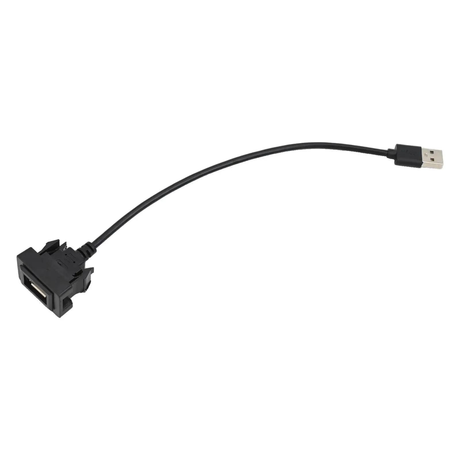 Dashboard Connector USB Passthrough Minimal Cut-Out Size USB 2.0 Compatibility 200mm Cable Length Auto Charging Data Transfer