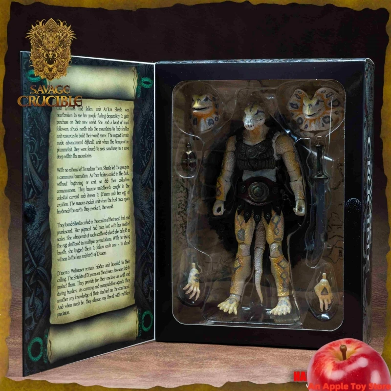 

HS Studio 1/12 Scale Savage Crucible ShadowSlate Purple Lizard Stone Warrior 6inch Soldier Action Figure Collectible Toys