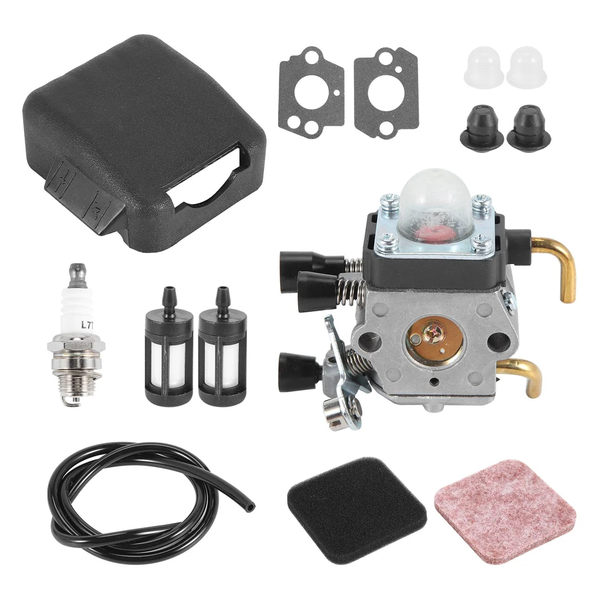 FS85 Carburetor + Air Filter Cover for STIHL FS75 FS80 FS 85 KM80 KM85 FC75 String Trimmer Brush Cutter Tune Up Kits