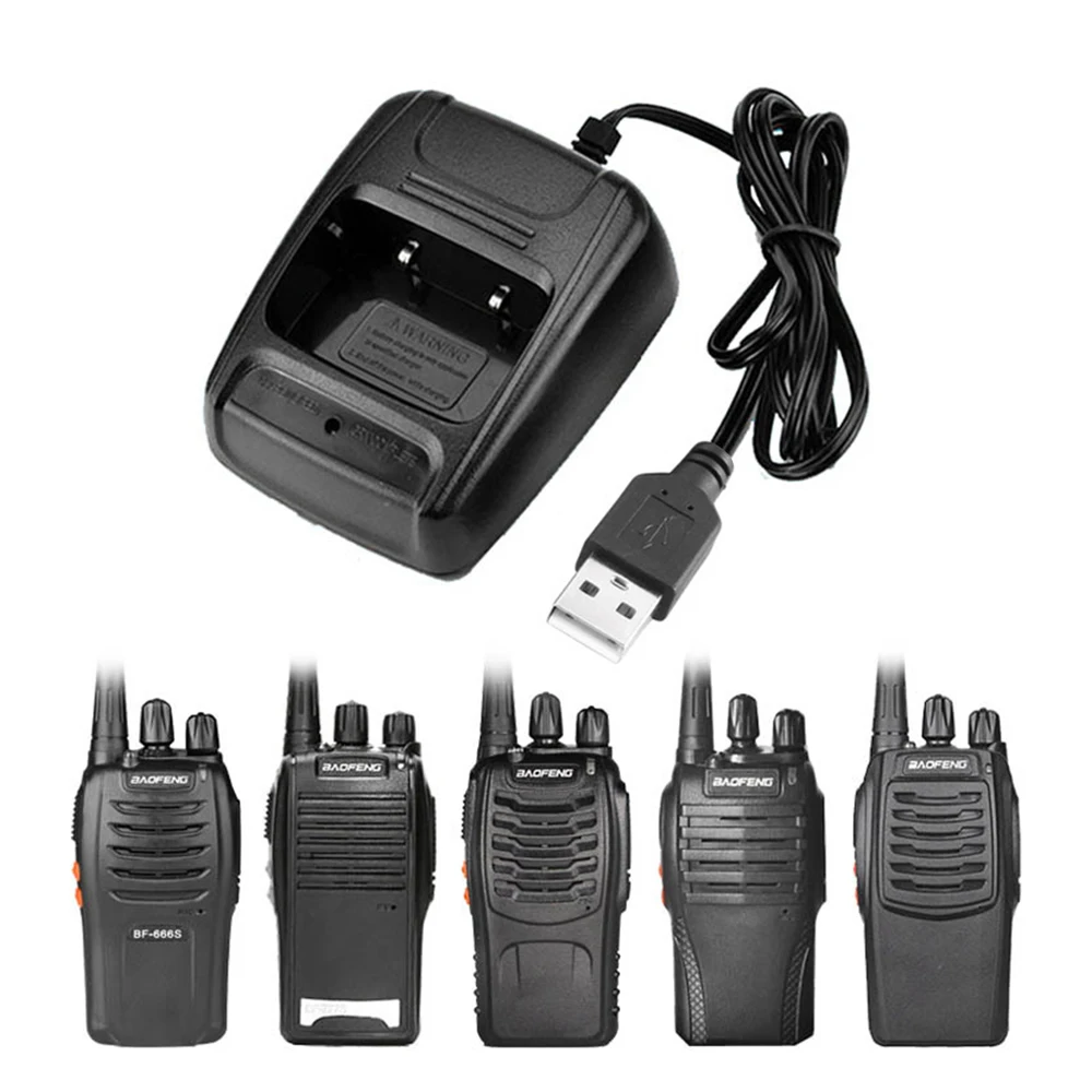 Baofeng-Adaptador de cargador USB para walkie-talkie, soporte de Radio bidireccional, base de carga USB para BF-888s, accesorios para BF-C1