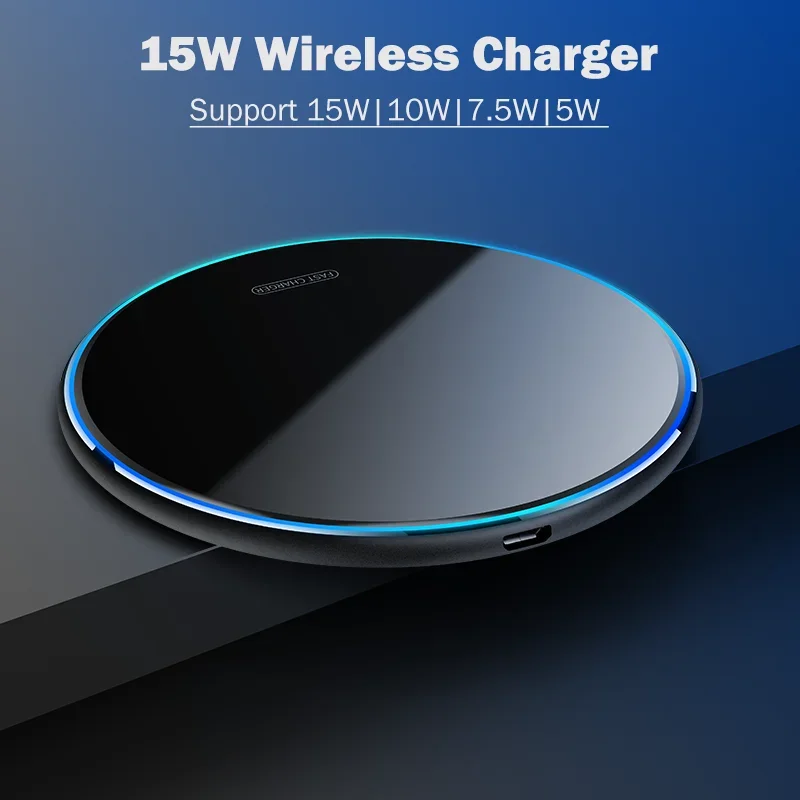 15W Fast Wireless Charger for Doogee S100 S99 S98 S97 Pro/S96 GT/S89 S88 Pro Plus Wireless Charging Pad with Type-C Cable