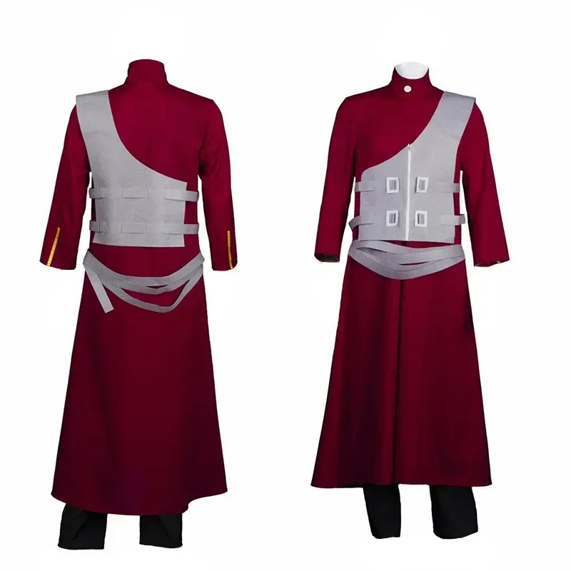 

New Anime Sabaku No Gaara Cosplay Costume Hokage Ninja Kazekage Clothing for Adult Coat Pants Halloween Party Outfits