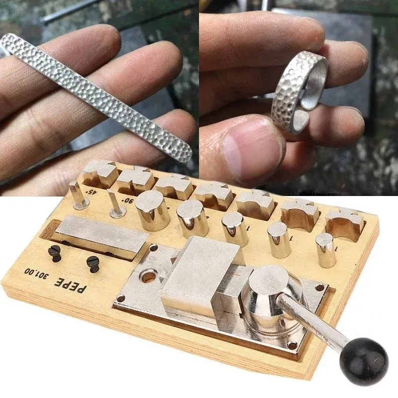 

【Hot Sale】PHYHOO Ring Bending Machine For Earring Finger Gold Silver Copper Ring Forming Mini Rolling Mill Jewelry Repair Tool