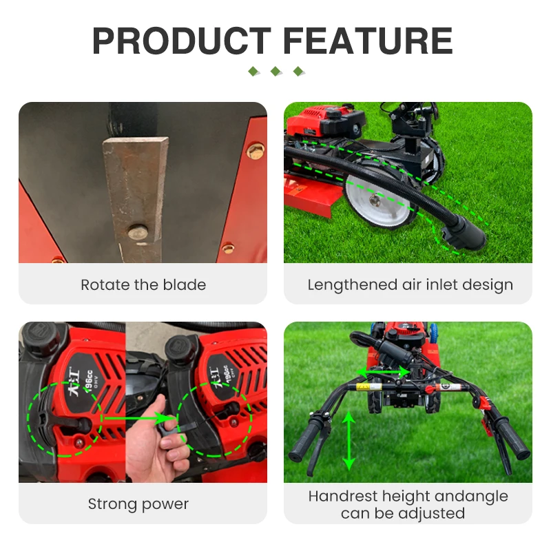 Rotary Mower Garden Tools Self Propelled  Lawn Mower Hand Push Lawn Mower Grass Cutter