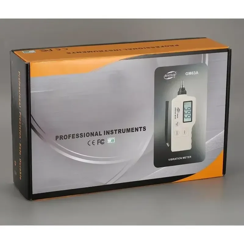 Brand for GM63A Digital Vibration Meters Vibrometer Meter Device Measures Handheld Analyzer Tester Gauge High Precision