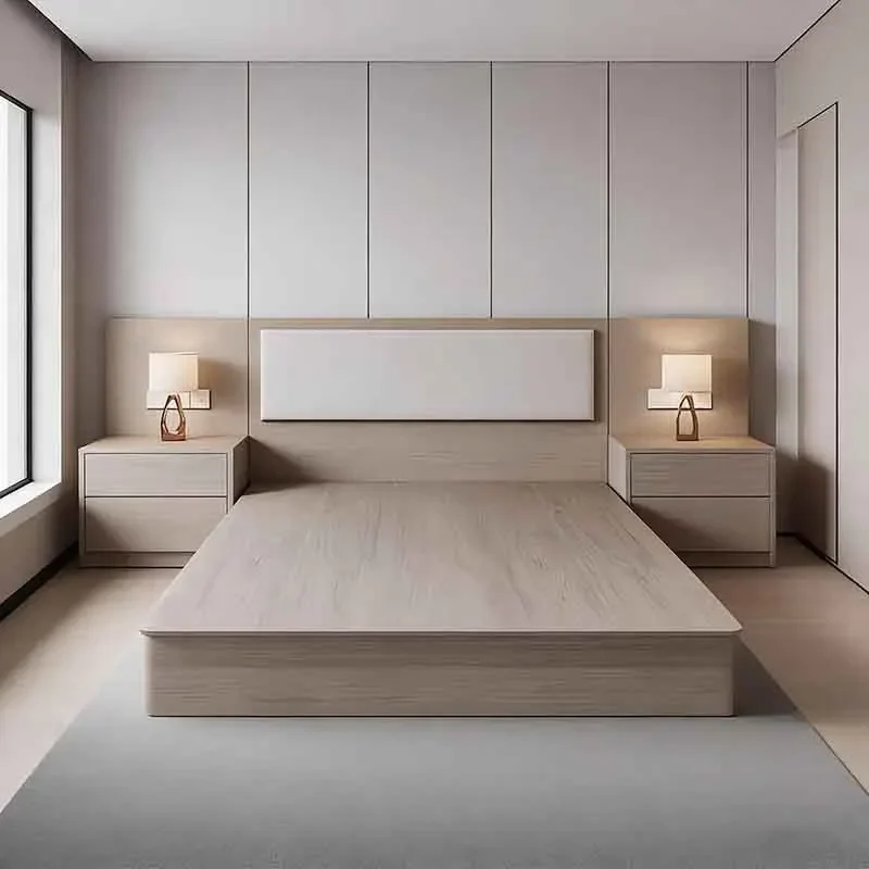 Hotel furniture, standard room, full B&B apartment, single double bed box, special bed, hotel bed, sheet room, rental bed