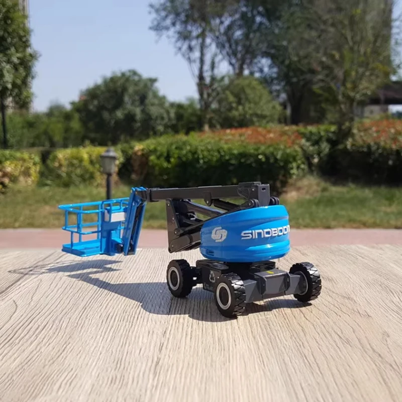 Moulé sous pression 1:35 échelle SINOBOOM bras incurvé plate-forme de travail aérien modèle alliage ingénierie ascenseur modèle Collection Souvenir ornement spectacle