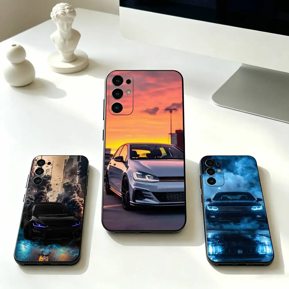 Car -G-Golf R 7 GTI  Phone Case Black Silicone Soft For Samsung S25,S24,S21,S22,S23,S30,Ultra,S20,Plus,Fe,Lite