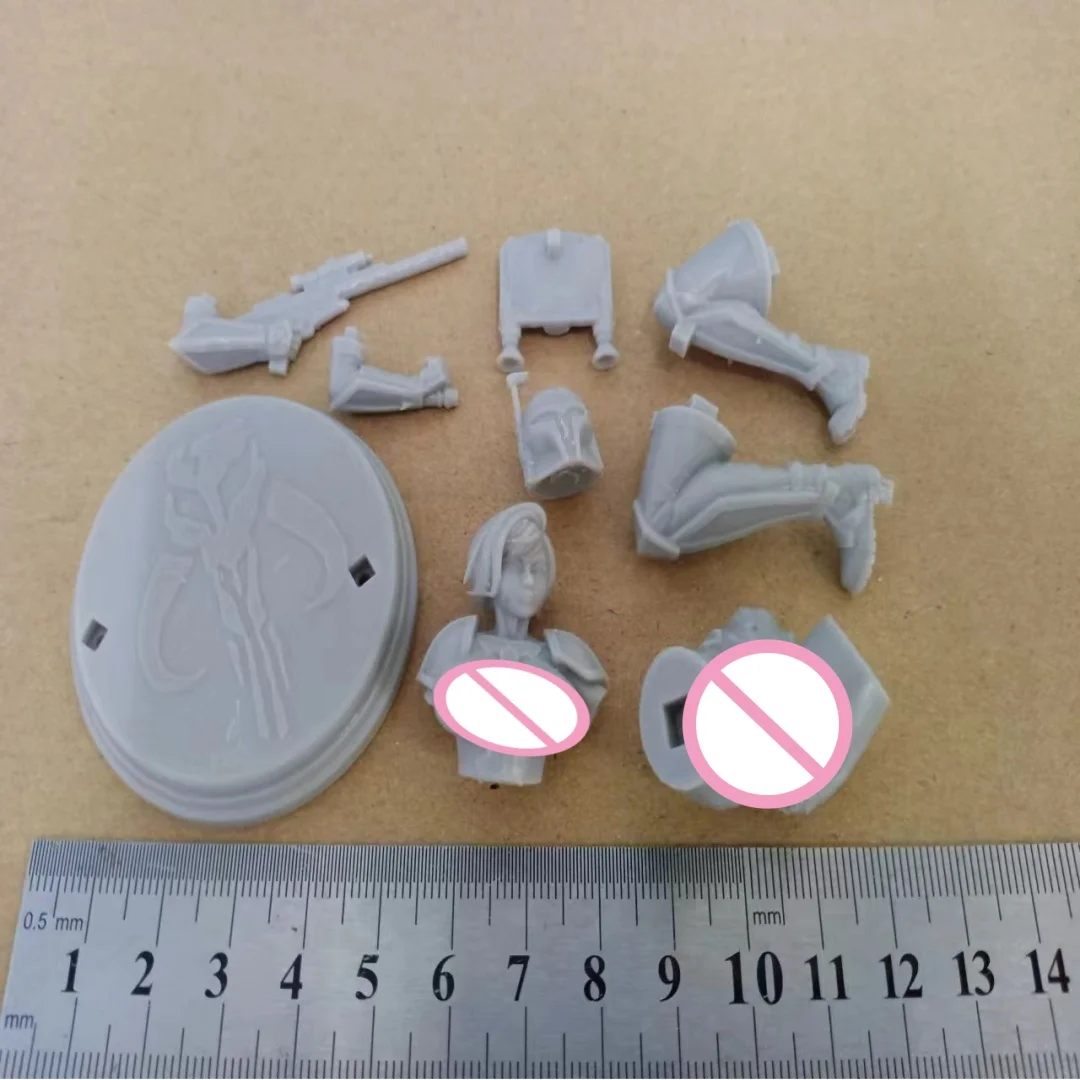 1/24 スケール樹脂置物ふくよかな女性戦士 Nsfw DIY 2 バージョン組み立てるモデルキット未組み立ておよび未塗装彫刻おもちゃ